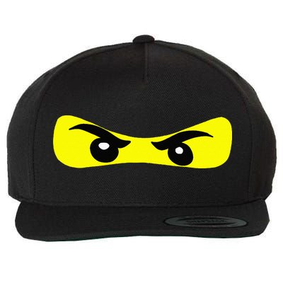 Ninja Eyes Funny Halloween Ninja Costume Wool Snapback Cap