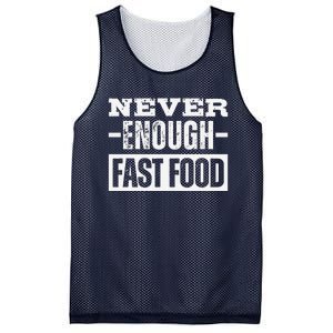 Never Enough Fast Food Mesh Reversible Basketball Jersey Tank