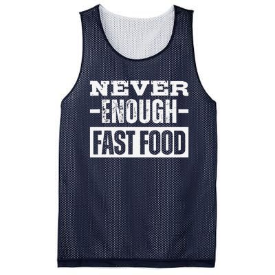 Never Enough Fast Food Mesh Reversible Basketball Jersey Tank