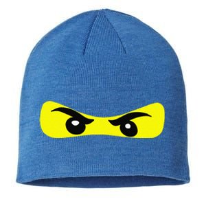 Ninja Eyes Funny Halloween Ninja Costume Sustainable Beanie