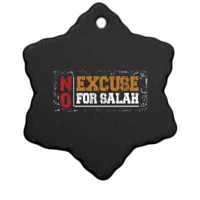 No Excuse For Salah Islamic Gift Ceramic Star Ornament