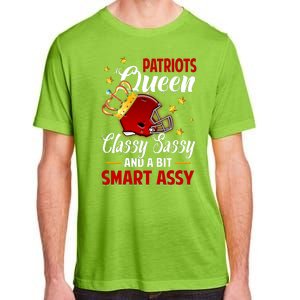 New England Football Queen Classy Sassy And A Bit Smart Assy Adult ChromaSoft Performance T-Shirt