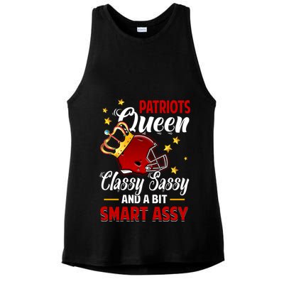 New England Football Queen Classy Sassy And A Bit Smart Assy Ladies PosiCharge Tri-Blend Wicking Tank