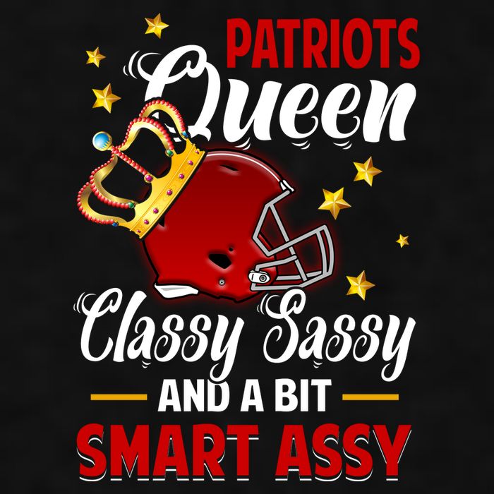 New England Football Queen Classy Sassy And A Bit Smart Assy Ladies PosiCharge Tri-Blend Wicking Tank