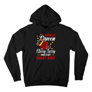 New England Football Queen Classy Sassy And A Bit Smart Assy Hoodie