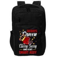 New England Football Queen Classy Sassy And A Bit Smart Assy Impact Tech Backpack