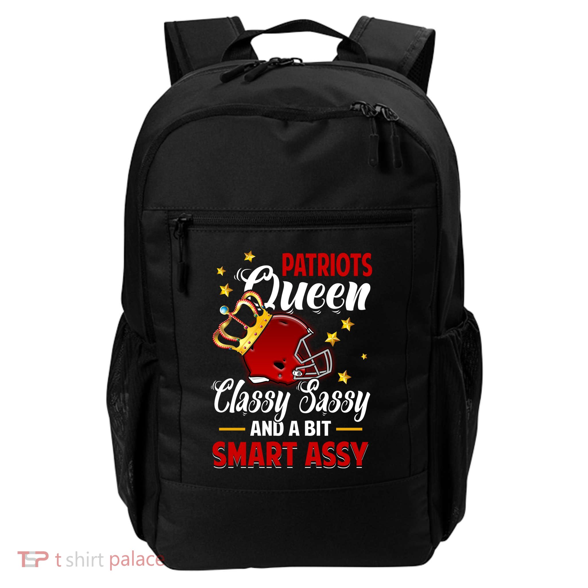 New England Football Queen Classy Sassy And A Bit Smart Assy Backpack