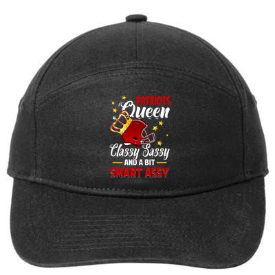 New England Football Queen Classy Sassy And A Bit Smart Assy 7-Panel Snapback Hat