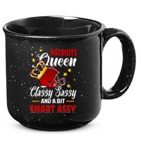 New England Football Queen Classy Sassy And A Bit Smart Assy 15oz Campfire Ceramic Mug