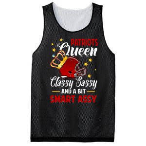 New England Football Queen Classy Sassy And A Bit Smart Assy Mesh Reversible Basketball Jersey Tank