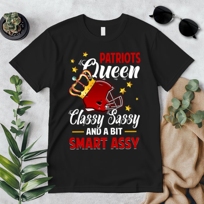 New England Football Queen Classy Sassy And A Bit Smart Assy Premium T-Shirt