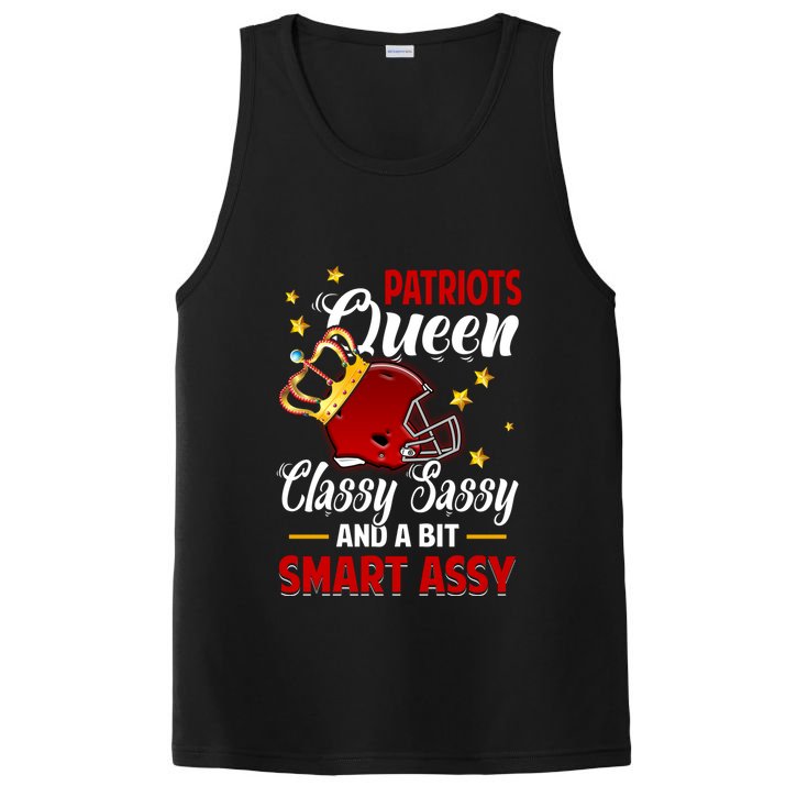 New England Football Queen Classy Sassy And A Bit Smart Assy PosiCharge Competitor Tank