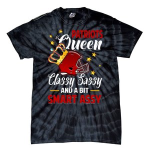 New England Football Queen Classy Sassy And A Bit Smart Assy Tie-Dye T-Shirt