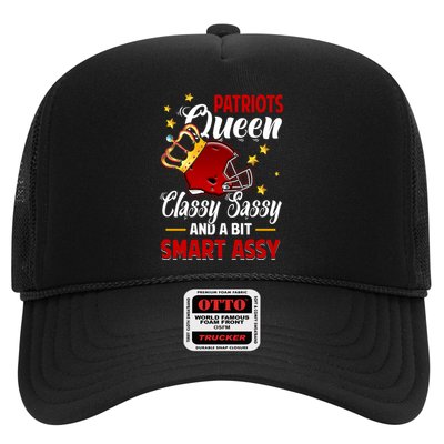 New England Football Queen Classy Sassy And A Bit Smart Assy Trucker Hat