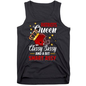 New England Football Queen Classy Sassy And A Bit Smart Assy Tank Top