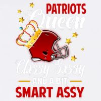 New England Football Queen Classy Sassy And A Bit Smart Assy Garment-Dyed Sweatshirt