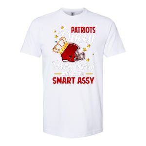 New England Football Queen Classy Sassy And A Bit Smart Assy Softstyle CVC T-Shirt