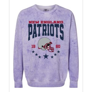 New England Football Lover Team Patriots 1960 Colorblast Crewneck Sweatshirt