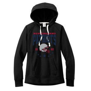 New England Football Lover Team Patriots 1960 Women's Fleece Hoodie