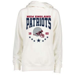 New England Football Lover Team Patriots 1960 Womens Funnel Neck Pullover Hood