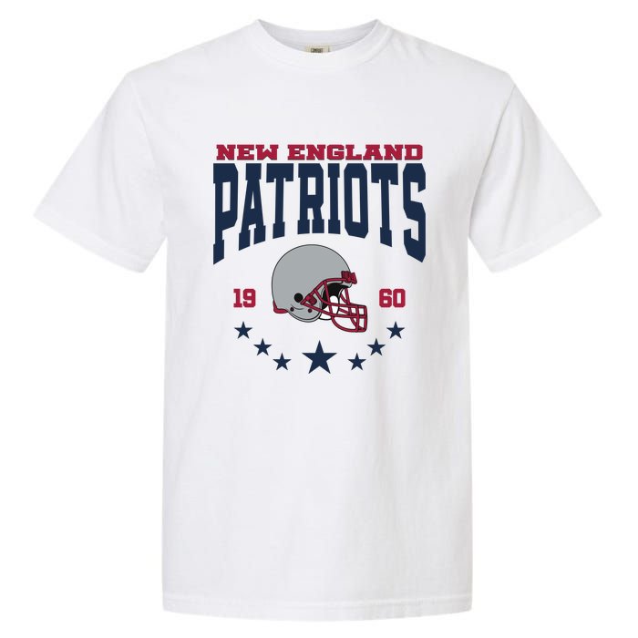 New England Football Lover Team Patriots 1960 Garment-Dyed Heavyweight T-Shirt