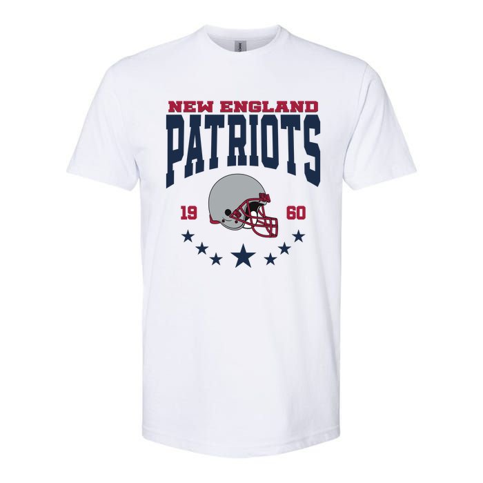 New England Football Lover Team Patriots 1960 Softstyle CVC T-Shirt