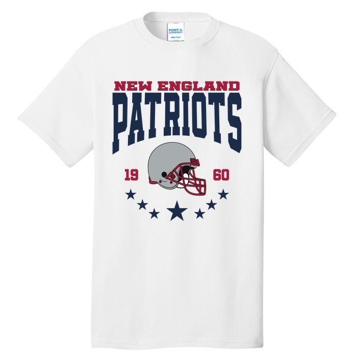 New England Football Lover Team Patriots 1960 Tall T-Shirt