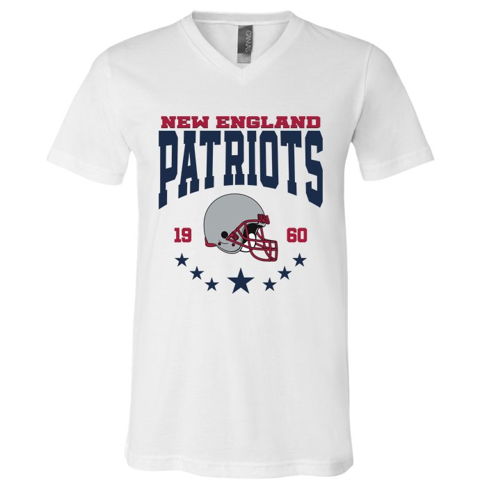 New England Football Lover Team Patriots 1960 V-Neck T-Shirt