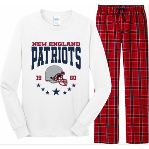 New England Football Lover Team Patriots 1960 Long Sleeve Pajama Set