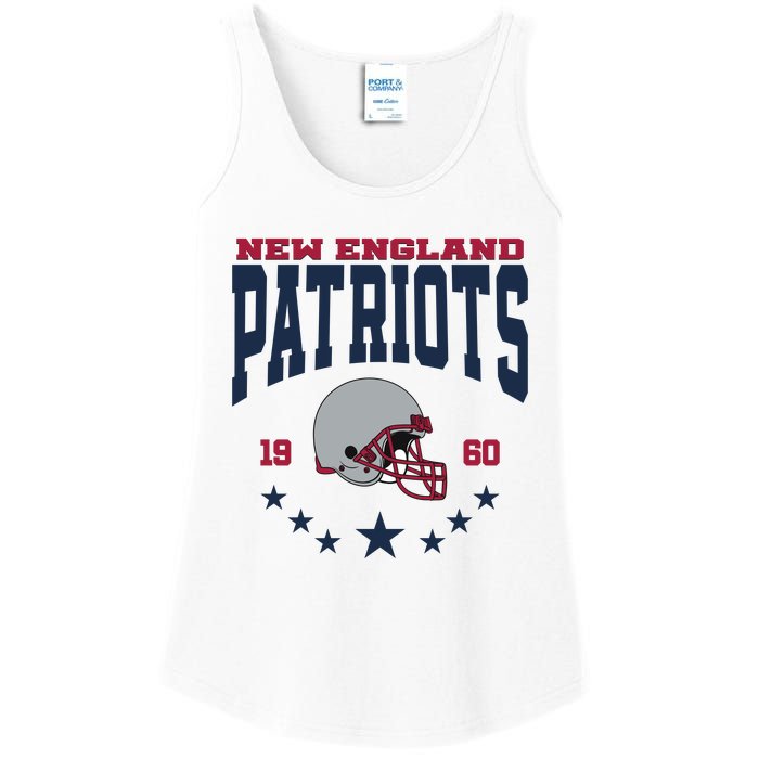 New England Football Lover Team Patriots 1960 Ladies Essential Tank