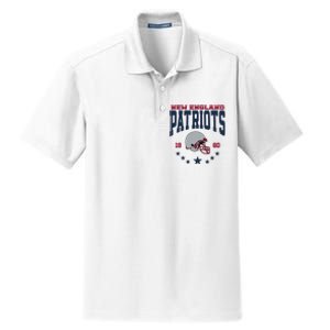 New England Football Lover Team Patriots 1960 Dry Zone Grid Polo