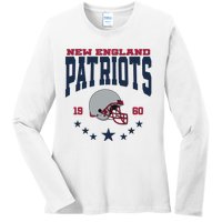 New England Football Lover Team Patriots 1960 Ladies Long Sleeve Shirt