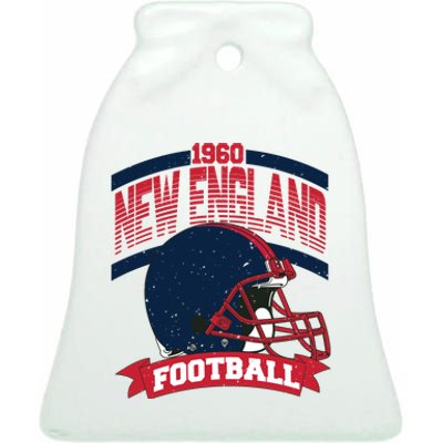 New England Football Team Supporter Ceramic Bell Ornament