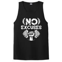 No Excuses Funny Bodybuilding Gym Workout PosiCharge Competitor Tank