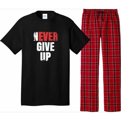 Never Ever Give Up Pajama Set