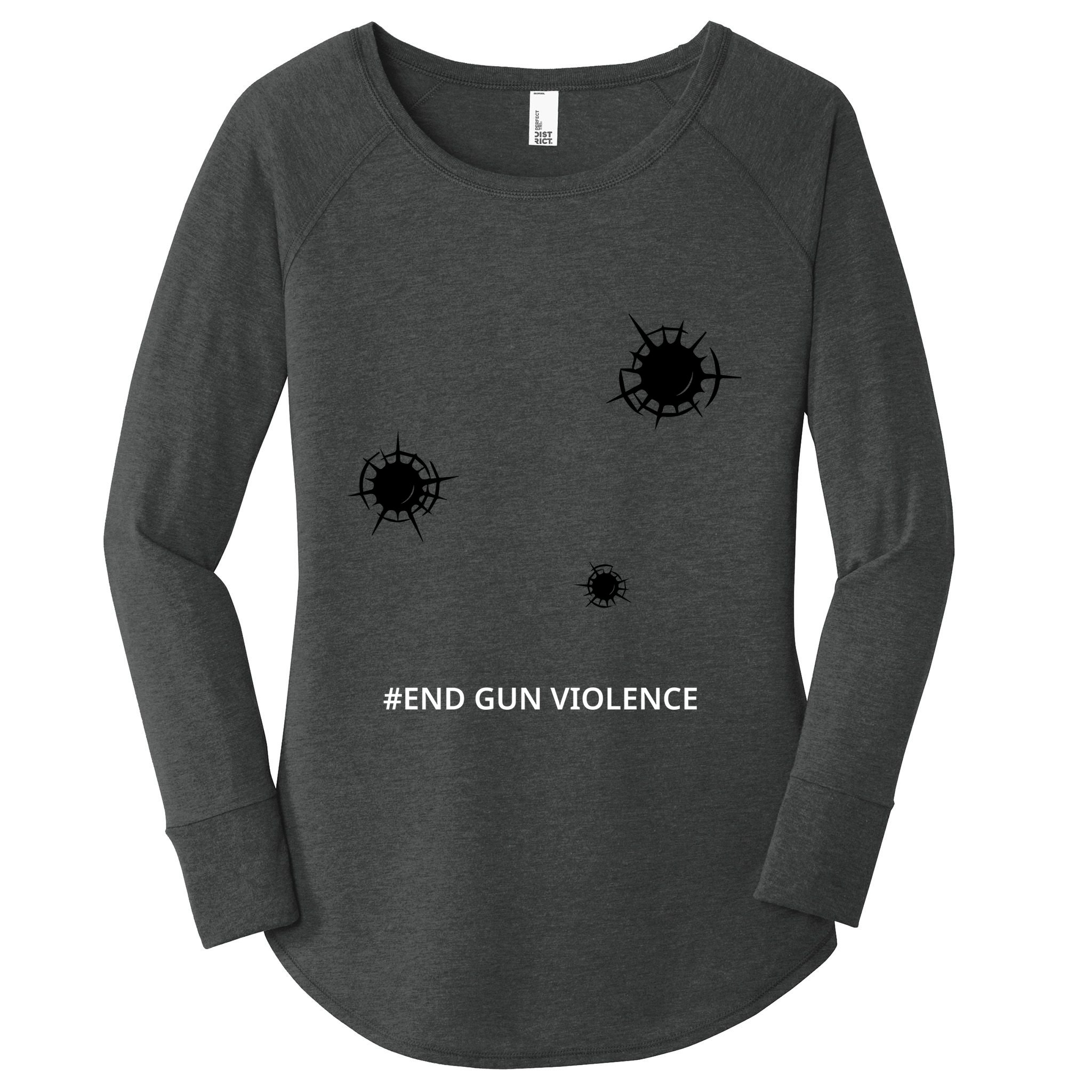 National End Gun Violence Awareness Day Enough End Gun Women's Perfect Tri Tunic Long Sleeve Shirt