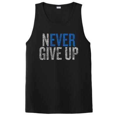 Never Ever Give Up PosiCharge Competitor Tank