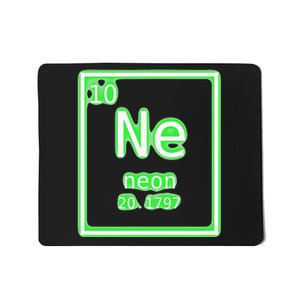 Neon Element Green Periodic Table Chemistry Nerd Costume Mousepad