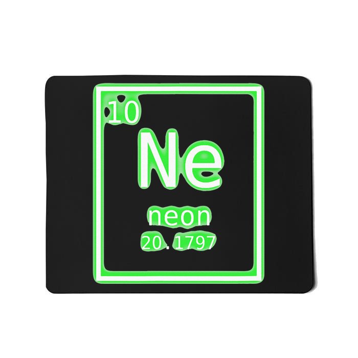 Neon Element Green Periodic Table Chemistry Nerd Costume Mousepad