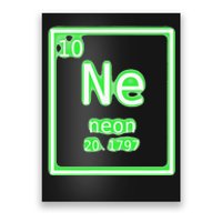 Neon Element Green Periodic Table Chemistry Nerd Costume Poster