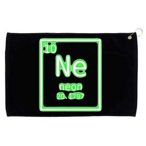 Neon Element Green Periodic Table Chemistry Nerd Costume Grommeted Golf Towel