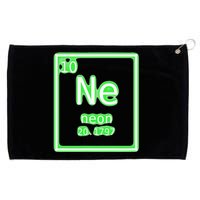 Neon Element Green Periodic Table Chemistry Nerd Costume Grommeted Golf Towel