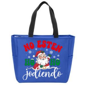 No Esten Ho Ho Jodiendo Santa Christmas Latino Spanish Gift Zip Tote Bag