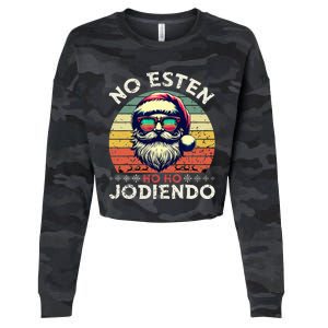 No Esten Ho Ho Jodiendo Santa Christmas Cropped Pullover Crew