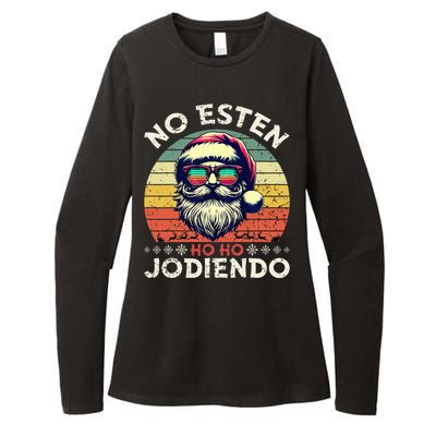 No Esten Ho Ho Jodiendo Santa Christmas Womens CVC Long Sleeve Shirt