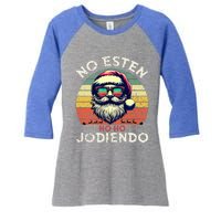 No Esten Ho Ho Jodiendo Santa Christmas Women's Tri-Blend 3/4-Sleeve Raglan Shirt