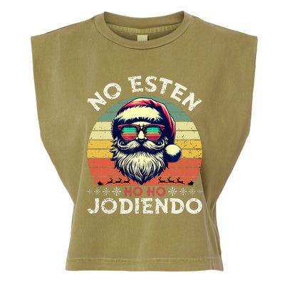 No Esten Ho Ho Jodiendo Santa Christmas Garment-Dyed Women's Muscle Tee