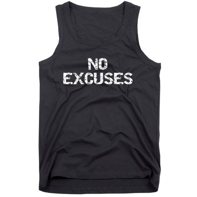 No Excuses Hoodie For Motivational Workout Tank Top