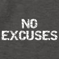 No Excuses Hoodie For Motivational Workout Vector Backpack