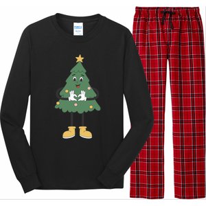 No Esten Ho Ho Jodiendo Navidad Christmas Funny Xmas Treetop Funny Gift Long Sleeve Pajama Set